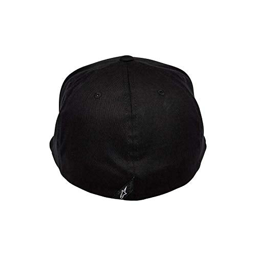 ALPINESTARS Men's Ageless Flatbill Hat, Black/White, Small/Medium