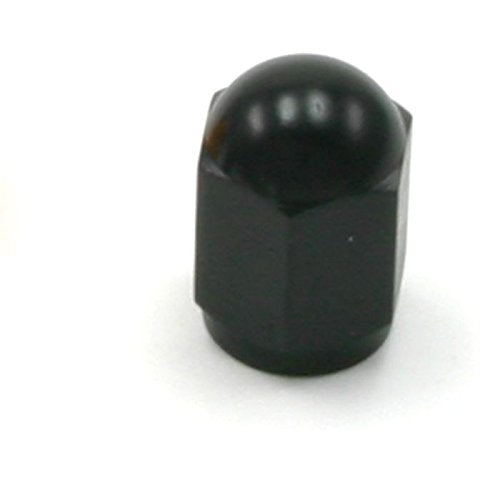 Alloy valve cap, pack of 2 - black