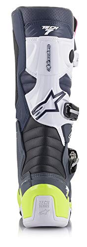 Alpinestars 2012014-9076-10 Tech 7 Boots Dark Grey/Dark Blue/Pink Fluo Sz 10