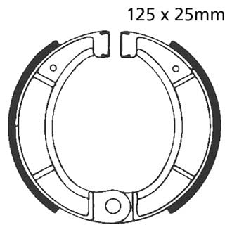 EBC Brakes 831G Water Grooved Brake Shoe