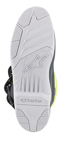 Alpinestars 2013018-9017-10 Tech 3 Boots Cool Grey/Yellow/Cyan Sz 10