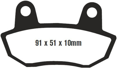 EBC Brakes FA90V Semi Sintered Disc Brake Pad