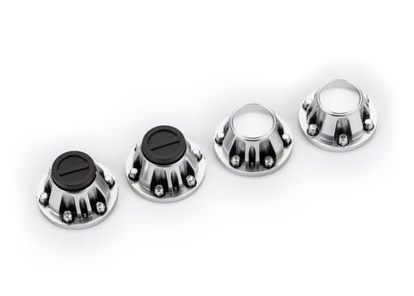 Traxxas 8152 - Wheel Center Caps Satin Chrome