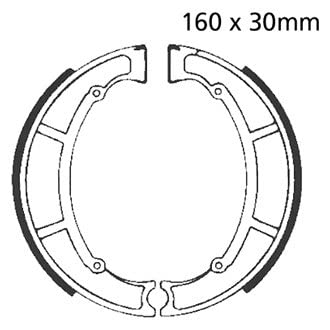 EBC Brakes 822G Water Grooved Brake Shoe