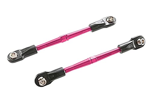 Traxxas 3139P Turnbuckles Aluminum (Pink-Anodized) Toe Links 59mm (2) (Assembled w/ Rod Ends & Hollow Balls) (Requires 5mm Aluminum Wrench #5477)