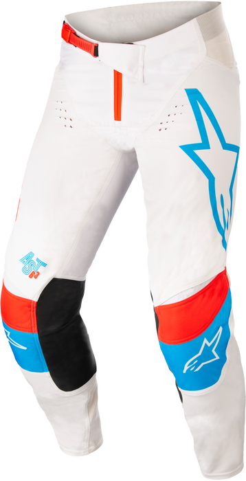 Alpinestars Techstar Quadro Pants Off Wht/Blu Neo/Brt Red Sz 32 (3721122-2073-32)