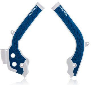 Acerbis 16-19 KTM 125-450 SX/SX-F/XC-F/XC/ XC-W/EXC-F/ 17-19 Husq Frame Guard X Grip White/Blue 2449531029