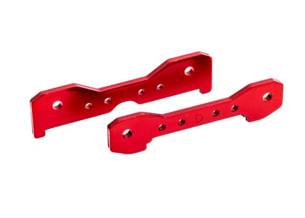 Traxxas 9528R - Rear Aluminum Tie Bars Red