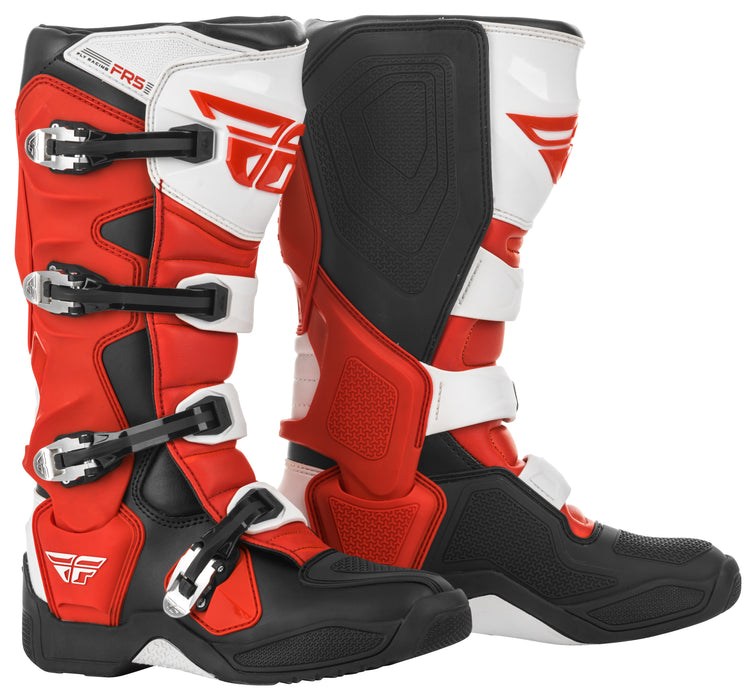 Fly Racing FR5 Boots (Red/Black/White, 8)