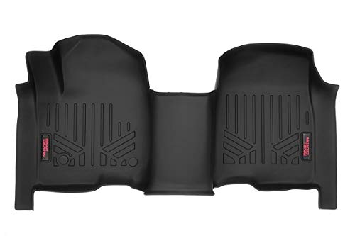 Rough Country Floor Mats Front Over Hump Fits Chevy/GMC 1500/2500HD/3500HD (19-23) M-2165