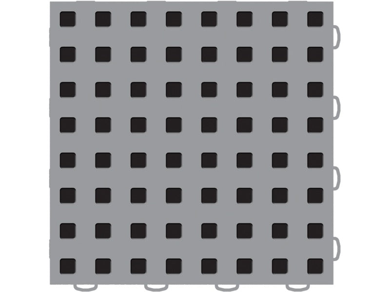 WeatherTech TechFloor 12in X 12in Tiles Grey/Black **Order in Qtys of 10 51T1212 GR-BK