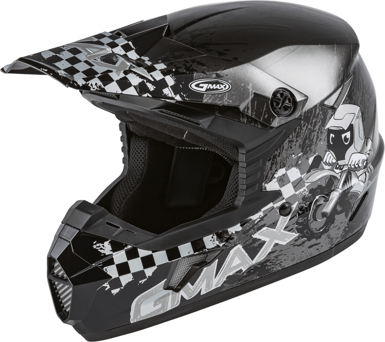 GMAX MX-46Y ANIM8 DOT Approved Youth Full-Face Motorcycle Helmet for Off Road Riding and Racing