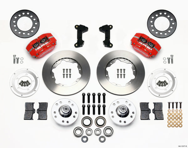 Wilwood Dynapro Dust-Boot Front Kit 11.00in Red 74-80 Pinto/Mustang II Disc Spindle only 140-13377-R