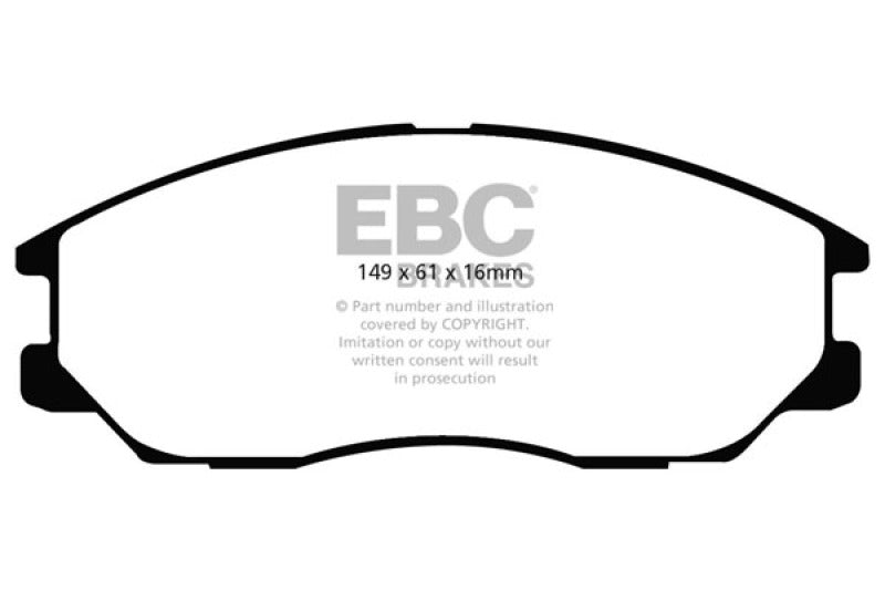 EBC 04-05 Hyundai XG 350 3.5 Yellowstuff Front Brake Pads DP41725R