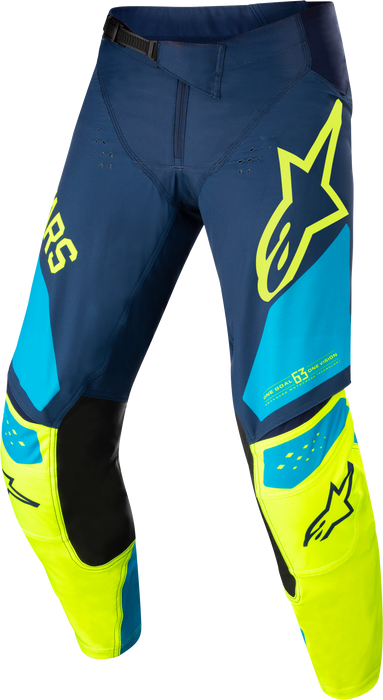 Alpinestars Techstar Factory Pants Drk Blu/Ylw Fluo/Blu Neo Sz 36 482-970536