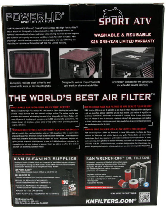 K&N HA-4099-T Honda POWERLID High Performance Replacement Air Filter