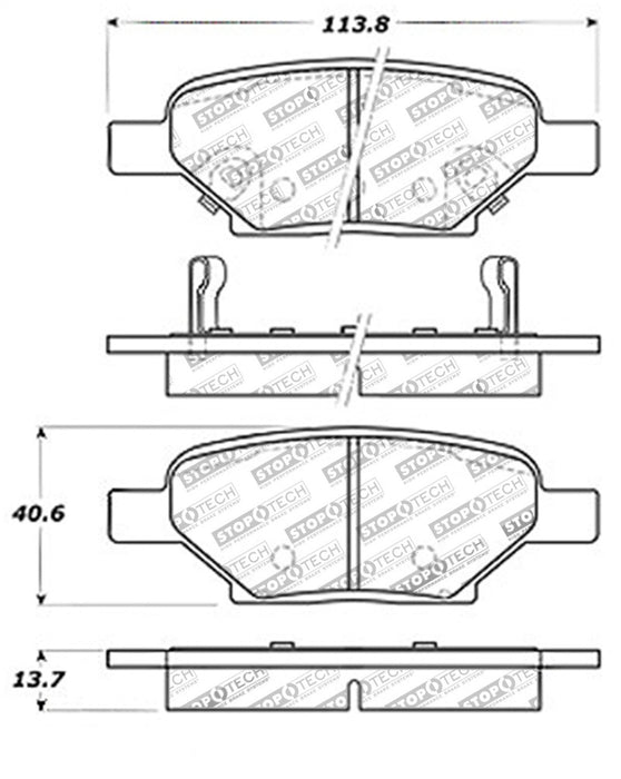 StopTech Street Touring Brake Pads 308.1033