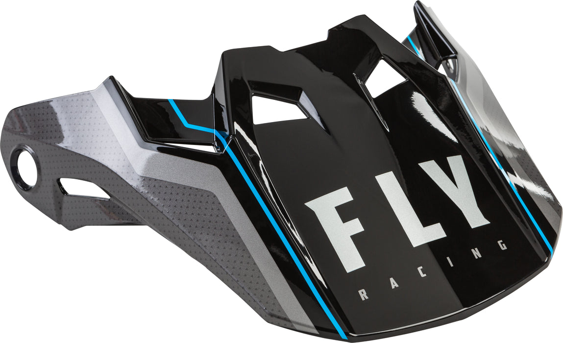 Fly Racing Formula Carbon Axon Helmet Visor Black/Grey/Blue Yl-Sm 73-4724S