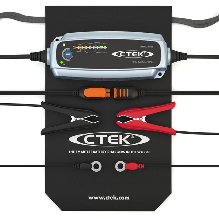 Ctek () Lithium Us 12 Volt Fully Automatic Lifepo4 Battery Charger,Blue 56-926