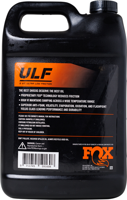 FOX Suspension Ulf Oil 5Wt 1Gal 025-06-010