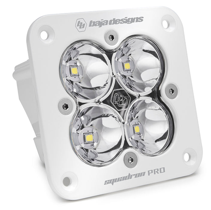 Baja Designs Squadron Pro Work/Scene Pattern White Flush Mount LED Light Pod Clear 491006WT
