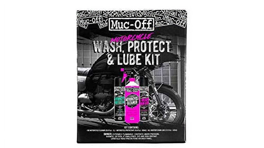 Muc-Off Motorcycle Wash, Protect, Lube Kit (20095US)