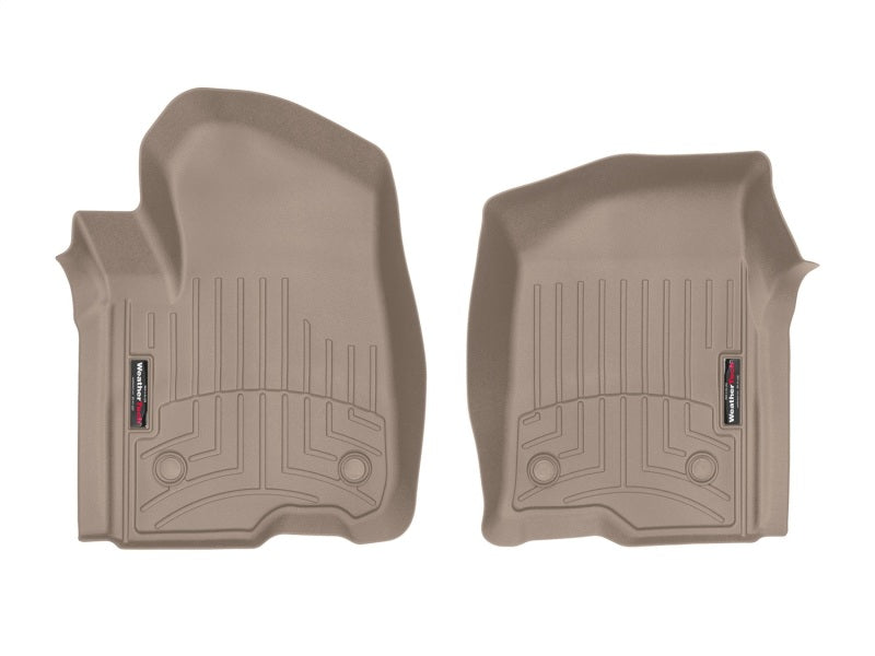 WeatherTech 2019+ Chevrolet Silverado 1500 Crew Cab Front FloorLiner Tan 4514361