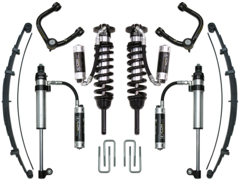 ICON 05-15 Toyota Tacoma 0-3.5in/16-17 Toyota Tacoma 0-2.75in Stg 9 Suspension System w/Tubular Uca K53009T