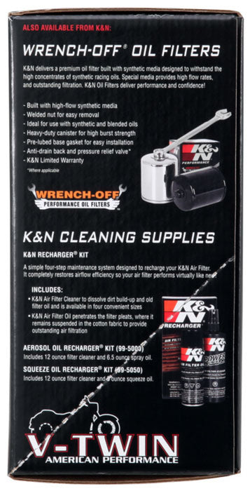 K&N Cold Air Intake Kit: High Performance, Guaranteed To Increase Horsepower: Fits 2017-2018 Harley Davidson (Road King, Road King Special, Street Glide, Freewheeler, Road Glide, Ultra Limited) 57-1138