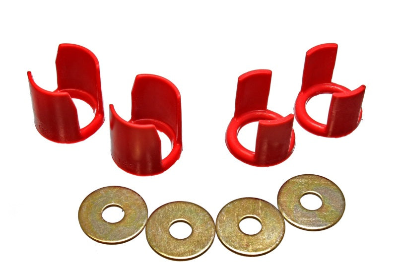 Energy Suspension 89-94 Compatible with Nissan 240SX (S13) Red Rear Subframe Insert Set a supplement to the subfra 7.1113R