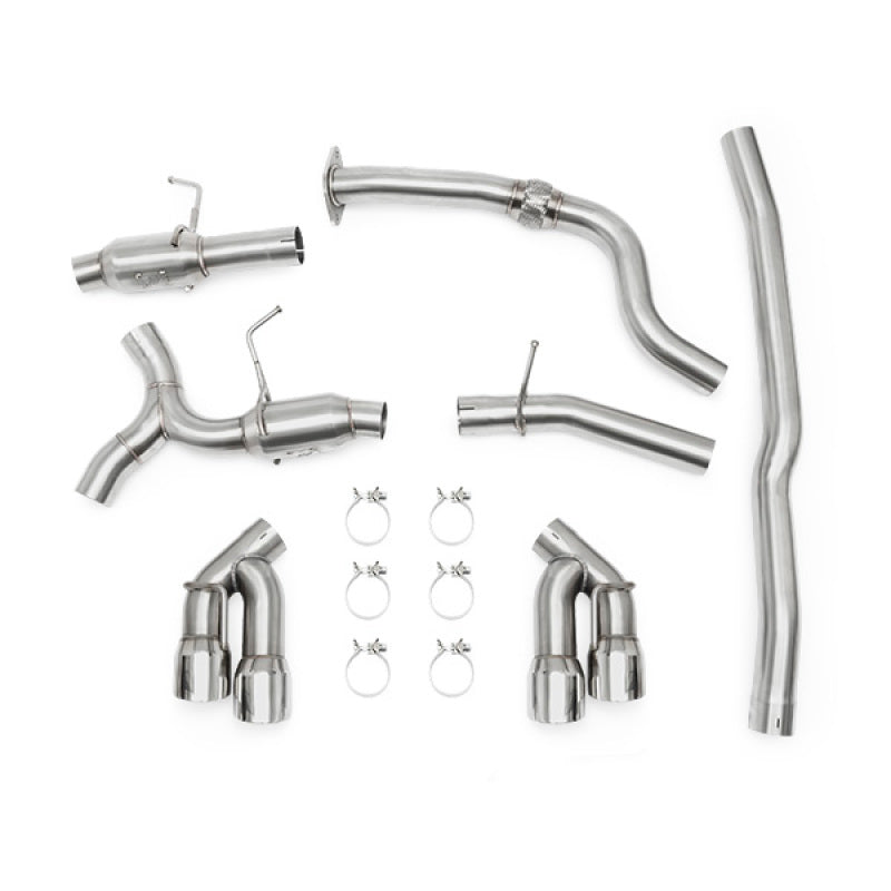 Mishimoto 2016+ Chevrolet Camaro 2.0T Quad Polished Tip Cat-Back Exhaust MMEXH-CAM4-16QTPP