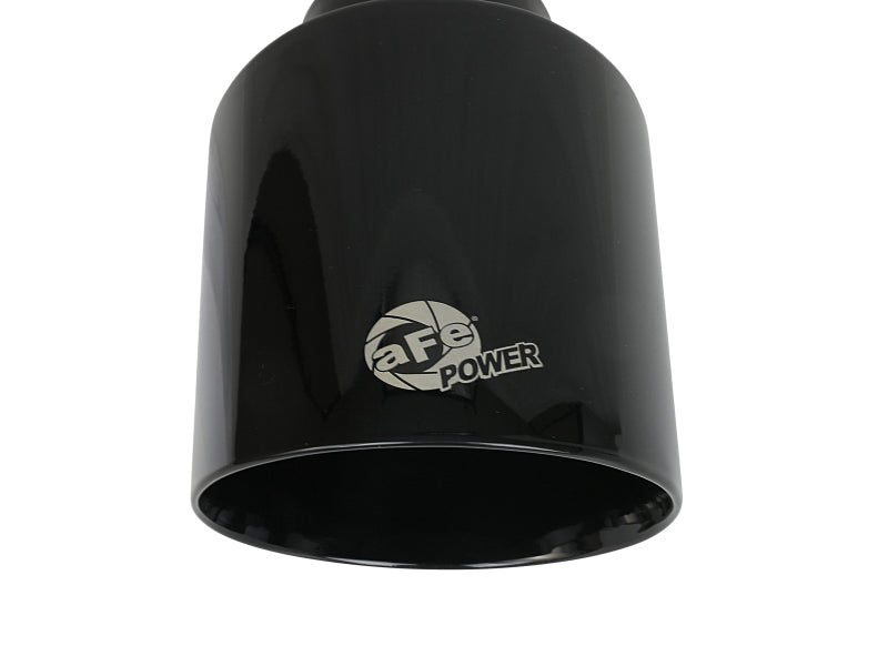 aFe Takeda 409 SS Clamp-On Exhaust Tip 2.5in. Inlet / 4.5in. Outlet / 7in. L Black 49T25454-B071