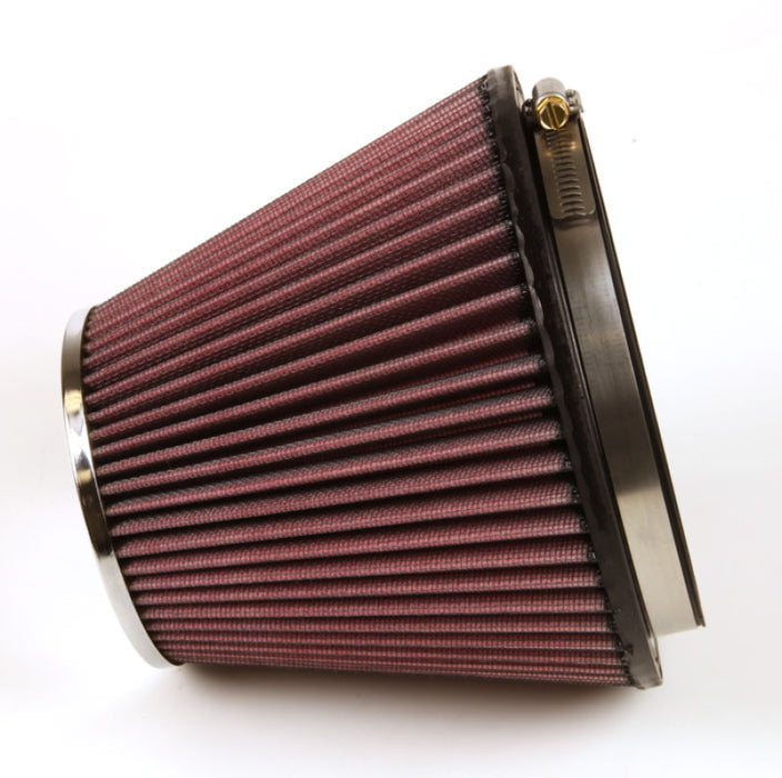 K&N Universal Clamp-On Engine Air Filter: Washable and Resuable: Round Tapered; 6 in (152 mm) Flange ID; 6 in (152 mm) Height; 7.5 in (191 mm) Base; 4.5 in (114 mm) Top , RF-1048