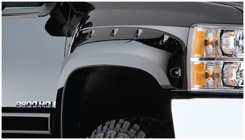 Bushwacker Front & Rear Black Cutout Fender Flares For 07-13 Silverado 40950-02