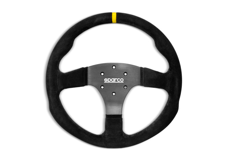 Sparco Steering Wheel R350B Suede w/ Button 015R350PSO