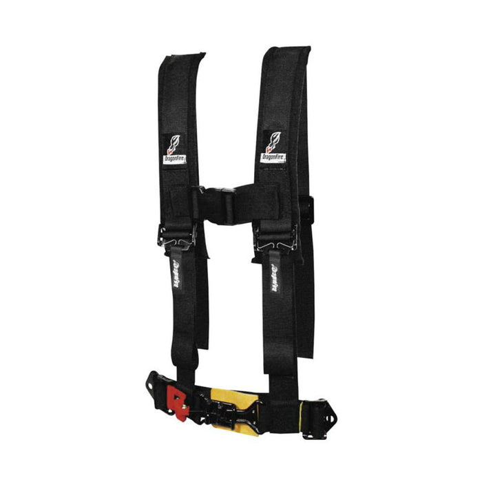 Dragonfire Racing Ez Adjust Harness Restraints 3In. Black 14-0802