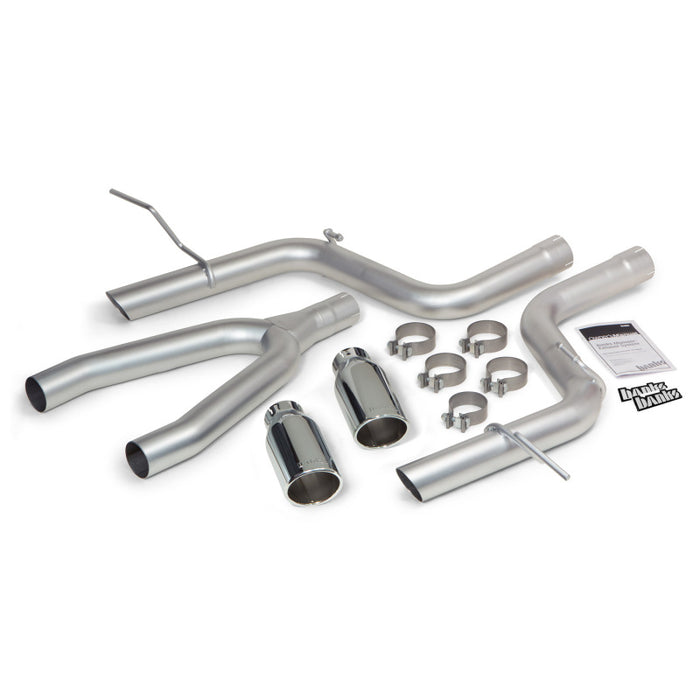 Banks Power 14 compatible with Jeep Grand Cherokee 3.0L Diesel Monster Exhaust Sys SS Single Exhaust w/ Chrome Tip 51364