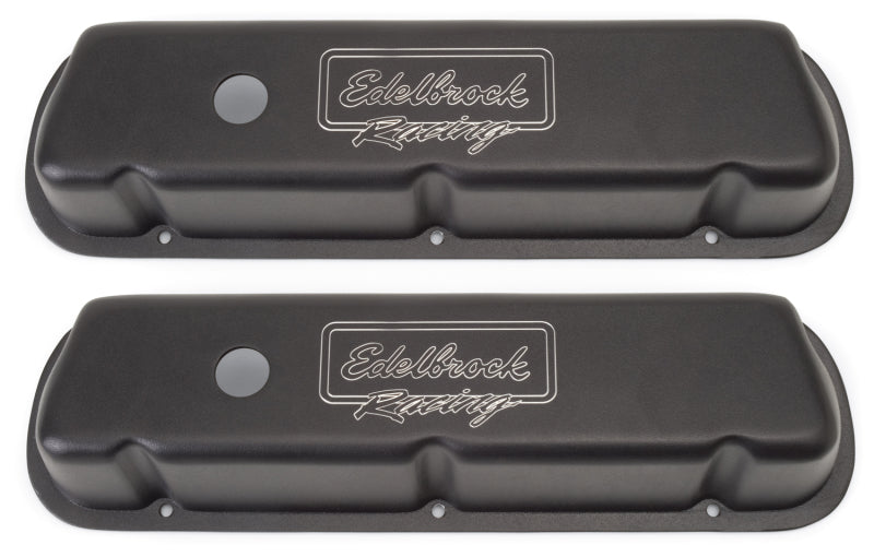 Edelbrock Valve Cover Victor Series Ford 289-302-351W CI V8 Low Black 41253