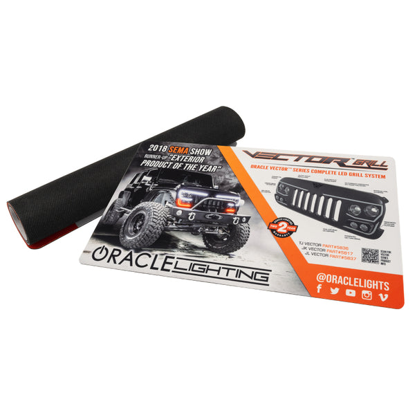 Oracle Neoprene Counter Mat 24in x 14in Vector Grille Design 1 SEE WARRANTY 8076-504