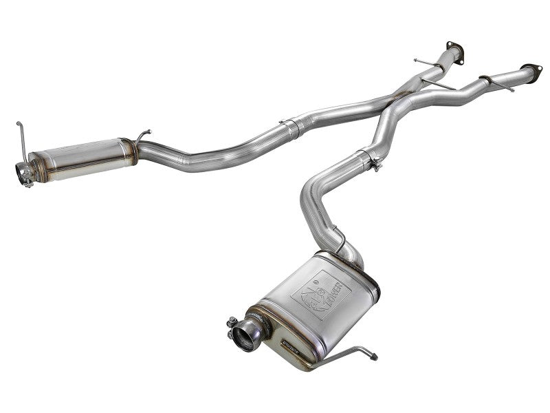 aFe MACHForce XP 12-17 compatible with Jeep Grand Cherokee WK2 SRT8 V8-6.4L 304SS Cat-Back Exhaust w/o Resonator 49-38058