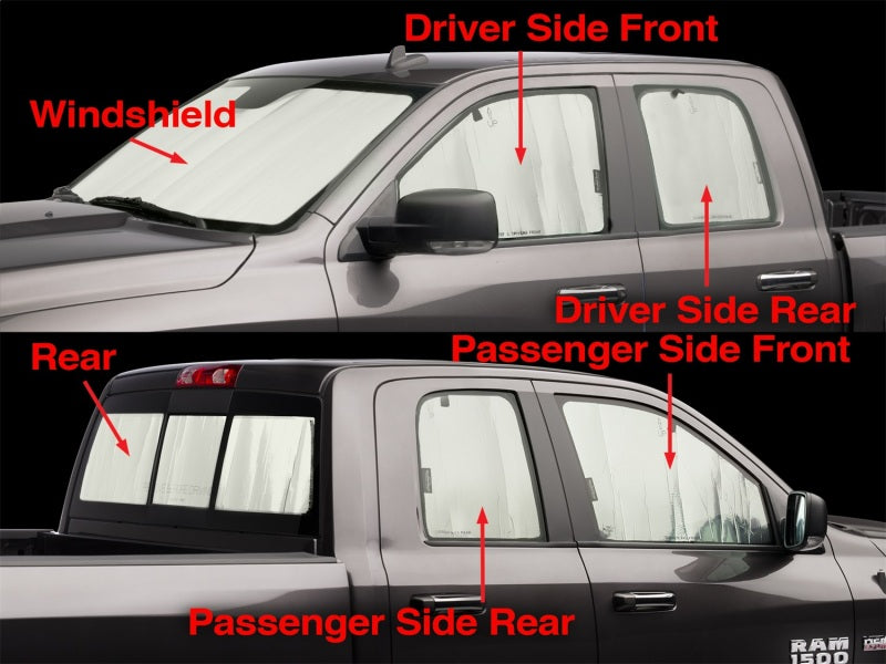 WeatherTech 2009-2015 Compatible with Dodge Ram Truck 1500 Quad Cab TechShade Full Vehicle Kit TS0005K1