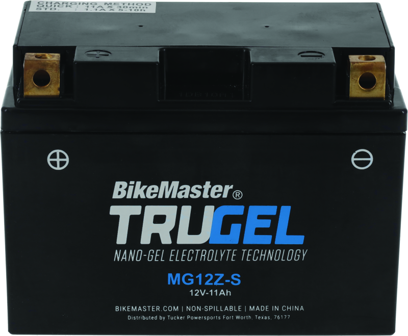 BikeMaster TruGel Battery 140 Cranking Amps MG12Z-S (HTZ12S-GEL)