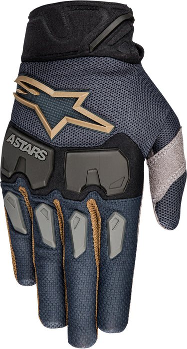 Alpinestars Aviator Racefend Gloves Black/Gold/Grey Md 3563518-7159-M