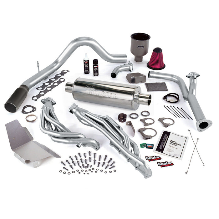 Banks Power 99-04 Ford 6.8L Truck EGR-Early Cat PowerPack System SS Single Exhaust w/ Black Tip 49130-B