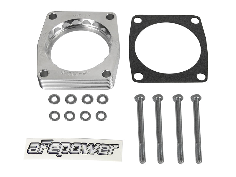 aFe Silver Bullet Throttle Body Spacer TBS 17-19 Compatible with Nissan Patrol (Y61) I6-4.8L 46-36009