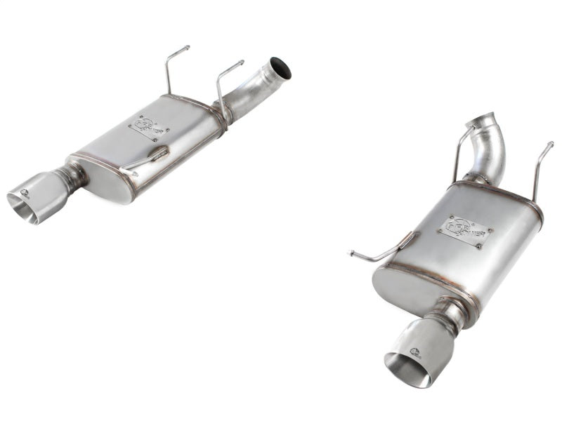 aFe MACHForce XP Exhaust 11-14 Ford Mustang GT V8-5.0L 3in. SS Axle-Back w/Polished Tips 49-43052-P