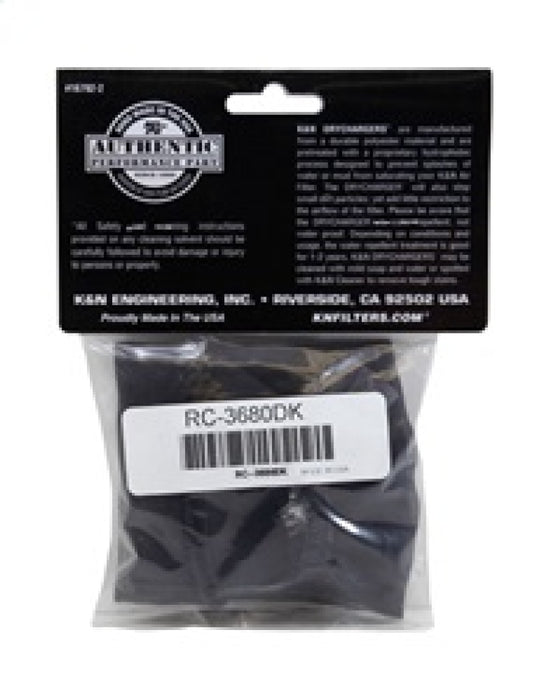 K&N Rc-3680Dk Black Drycharger Filter Wrap For Your Rc-3680 Filter RC-3680DK