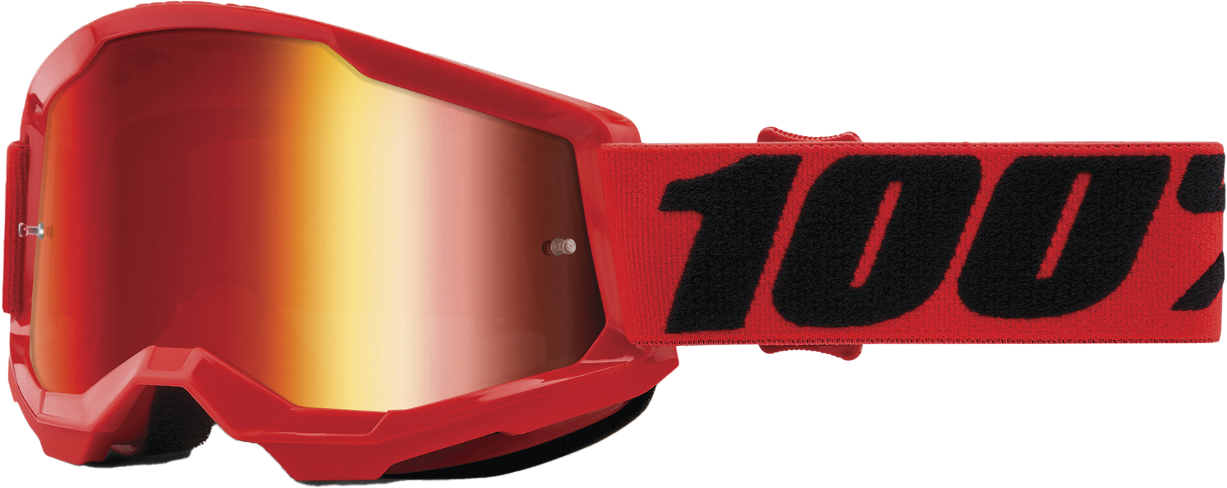 100% STRATA 2 JUNIOR Goggle Red - Mirror Red Lens