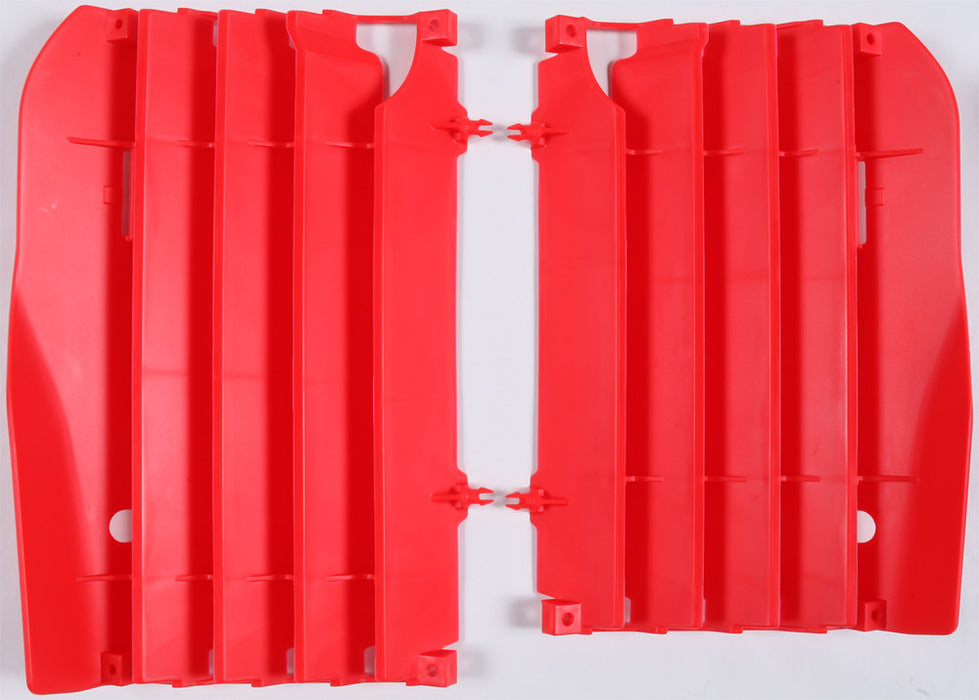 Polisport Radiator Louvers (Red) Compatible With 09-12 HONDA CRF450R