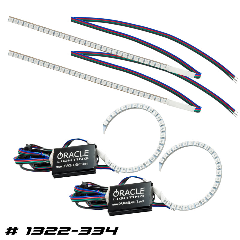 Oracle 15-17 Fits Ford Focus RS/St DRL Upgrade W/ Halo Kit Colorshift W/O Controller See Warranty 1322-334